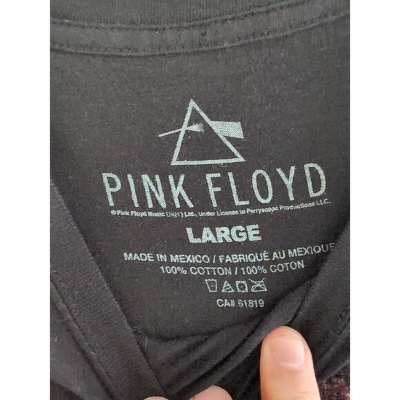 Black Pink Floyd Dark Side of the Moon Rock Band T-Shirt Size: Large - Picture 3 of 4